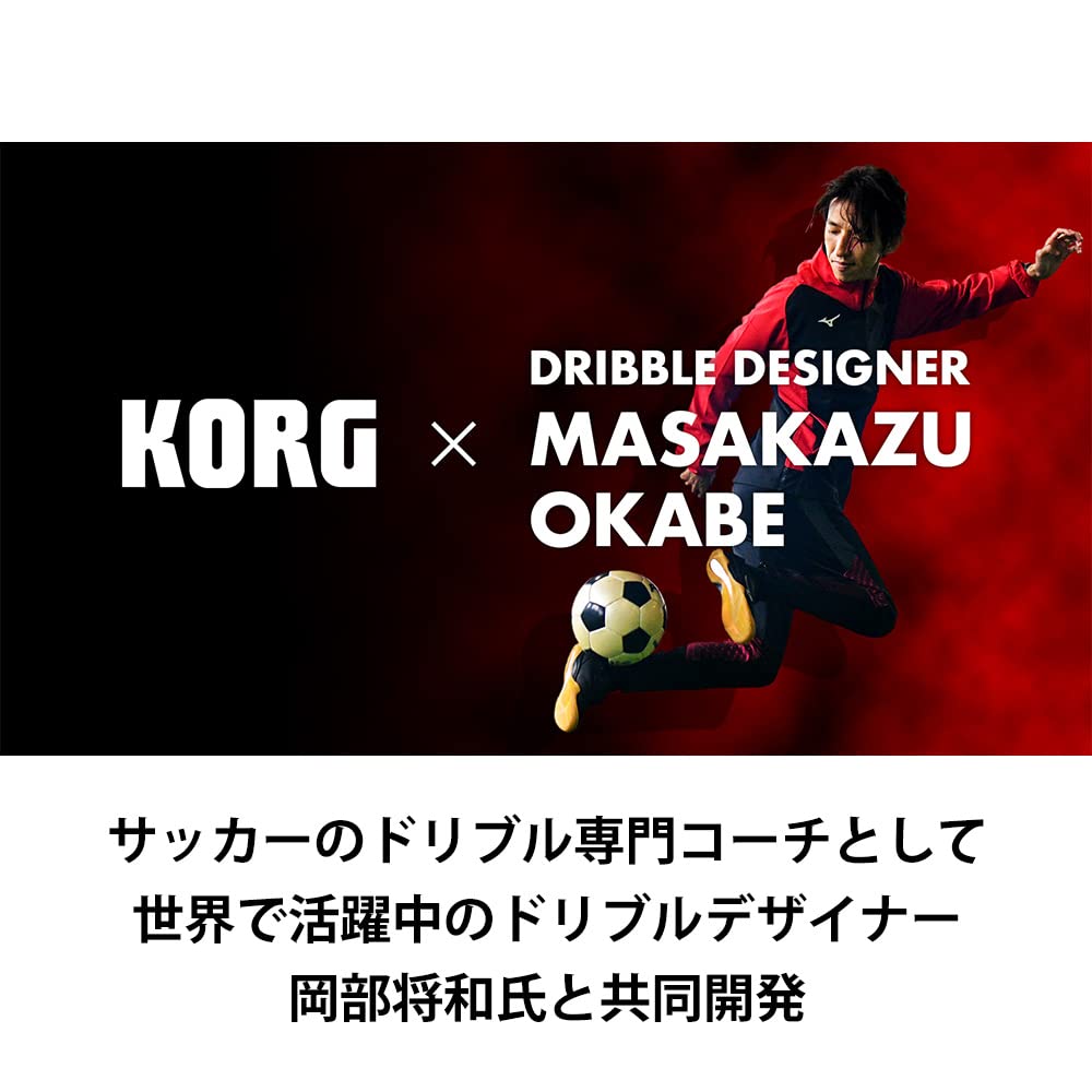KORG Sports Training Earphone Type Metronome RD with Dribble Designer Masakazu Okabe DRIBBLE METRONOME Red Ideal for Outdoor Practice DM-1