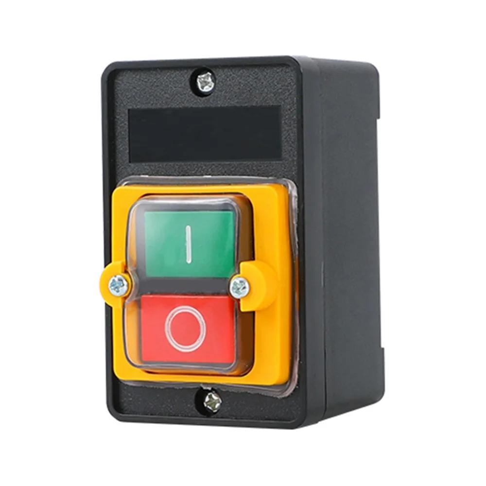 1шт водонепроницаемый кнопочный переключатель для мойки автомобиля, пресс-машины, шлифовальной машины, пильно-отрезной машины, переключатель управления машиной