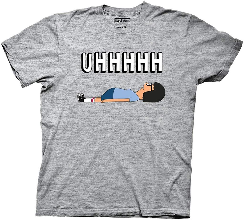 Футболка унисекс для взрослых Ripple Junction Bob S Burgers Uhhh Tina, лежащая на полу