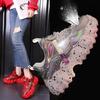 Sneakers Women Spring Fashion Sequined Cloth Bling Breathable Round Toe Leisure Chunky Women Shoes Tenis Feminino
