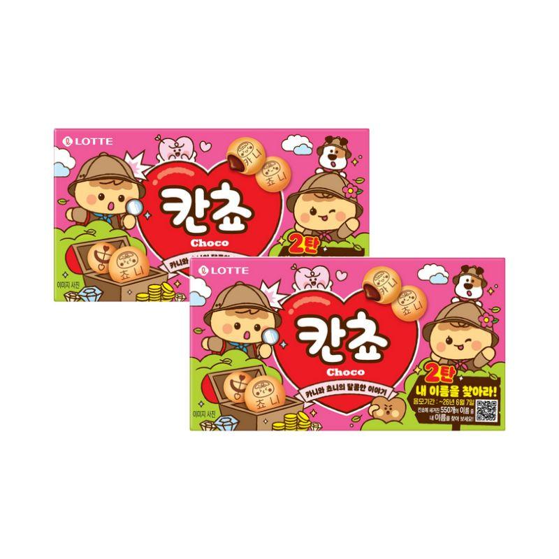 Lotte Kancho Choco Biscuit Печенье с шоколадной начинкой 54г