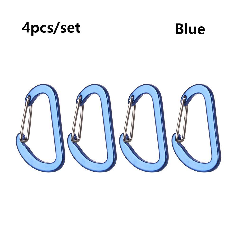 Buckle Hook Aluminum Alloy Climbing Snap Clip Outdoor Camping Keyring D-Ring Keychain Carabiner