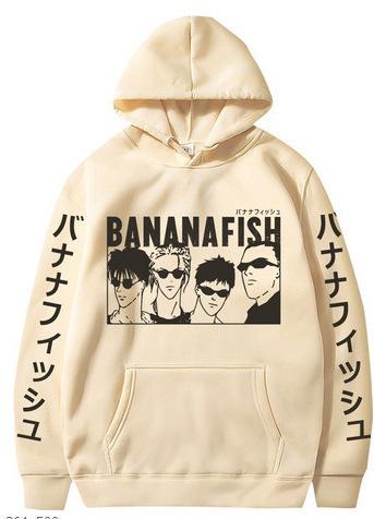 Anime Harajuku Printed Hoodie Autumn And Winter Fashion Men'S And Women'S Long-Sleeved Sweater Pullover