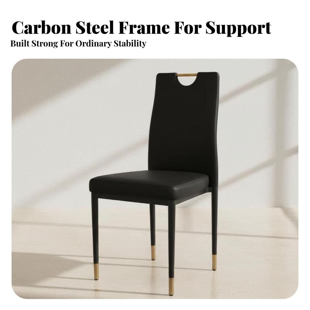 Stackable Highspine Chair Modern & Design Armless Dining Chair Sturdy Floor Protection Glides for Households, Gathering Planners