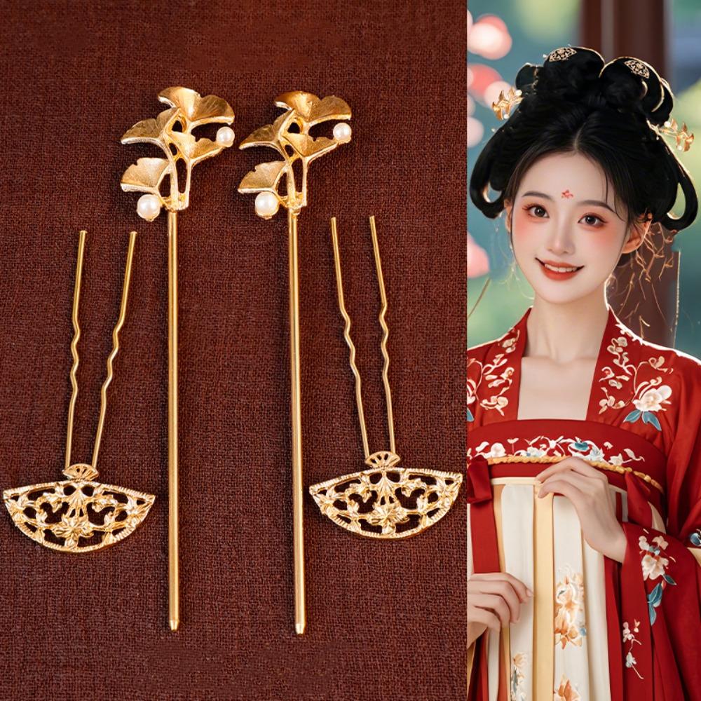 1 комплект жемчужных старинных палочек для волос в китайском стиле, цветочные расчески для волос, аксессуары для чонсама