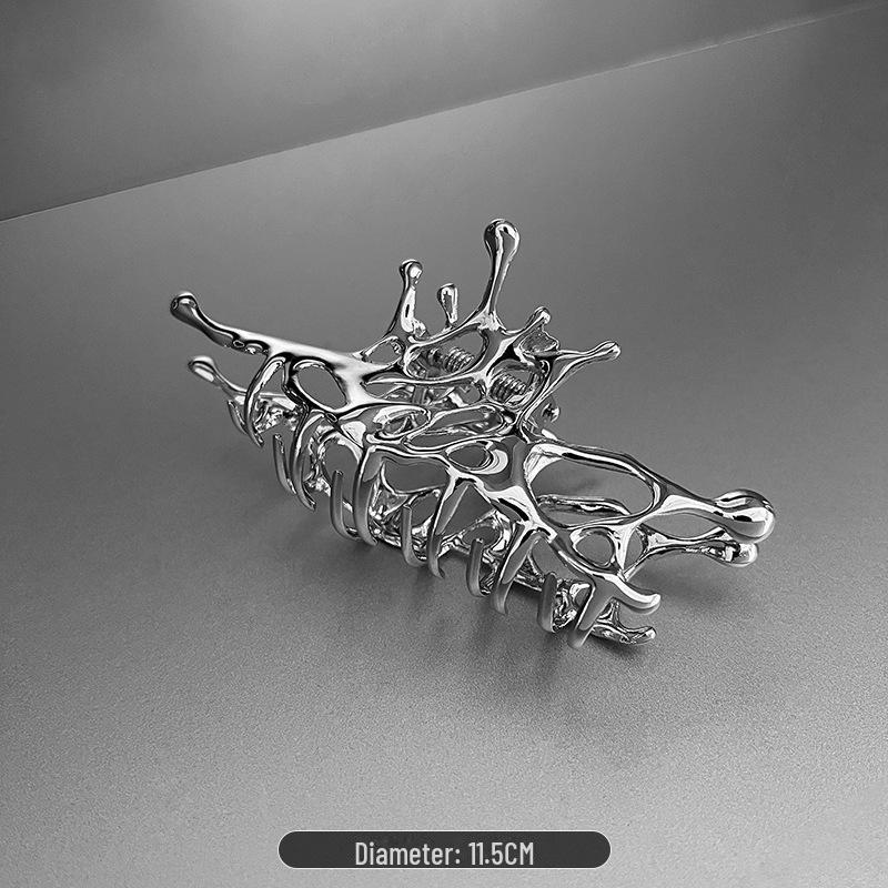 Премиальная металлическая шпилька для волос для женщин с густыми волосами - элегантный аксессуар Shark Clip