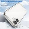For iPhone 16 Plus Case TPU Frame Clear Acrylic Back Phone Cover
