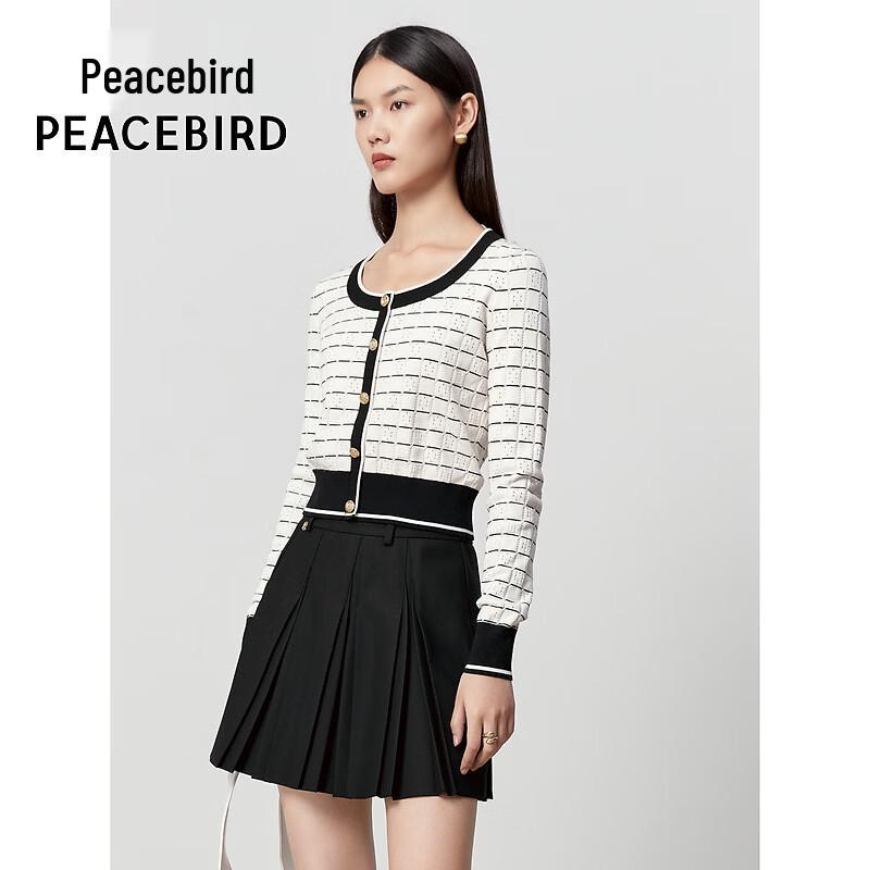 Женский вязаный свитер PEACEBIRD с круглым вырезом