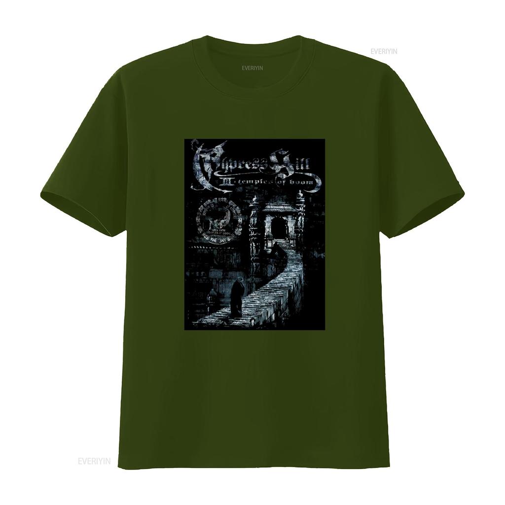Cypress Hill Temples Of Boom Hip Hop Rap Music Print T Shirt Vintage Unisex Designer Clothes Versatile Fashion
