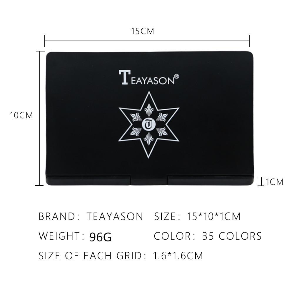 35 цветов, матовые жемчужные тени для век, цвет земли, коробка для теней для век, дымчатый макияж, многоцветный диск с тенями для век