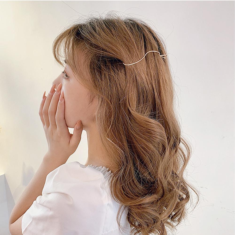 Accessoires Sweet Geometric Hair Side Clip Girls Flower Hair Clips Zinc Zinc Alloy Hairpin Wave Bobby Pin