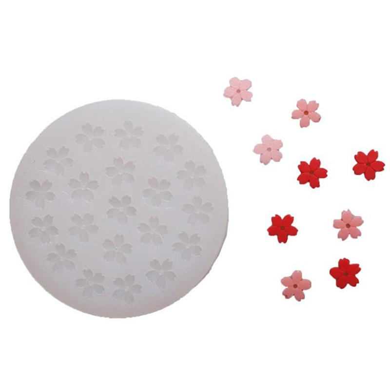 1шт мини цветок Сакура силиконовая форма Diy вишня выпечки шоколадная помадка плесень