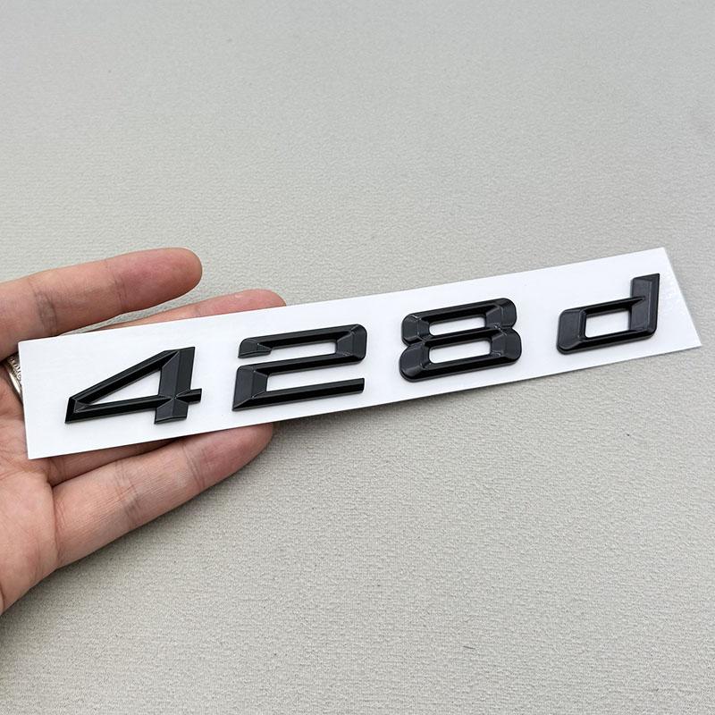 3D ABS Car Letters Logo 420d  428d Badge Sticker Rear Trunk Emblem Decals For BMW 4 Series 420d 420i F32 F36 Auto Tail Marking