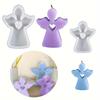 Love Angel Shape Silicone Mold DIY Candle Mold Making Plaster Orname Mould For Tabletop Casting Decoration Home Handicraft Gift