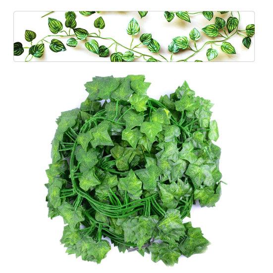 12шт искусственные настенные висячие листья лозы поддельные растения сад двор забор декор