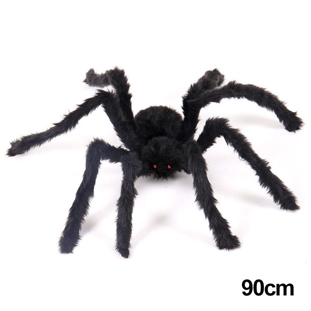 Prank Props Party Supplies Halloween Decoration Black Plush Spider Haunted House Bar Ornament