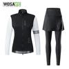 WOSAWE Winter Warm Cycling Softshell Jacket Thermal Fleece Long Tights 5D Gel Pads