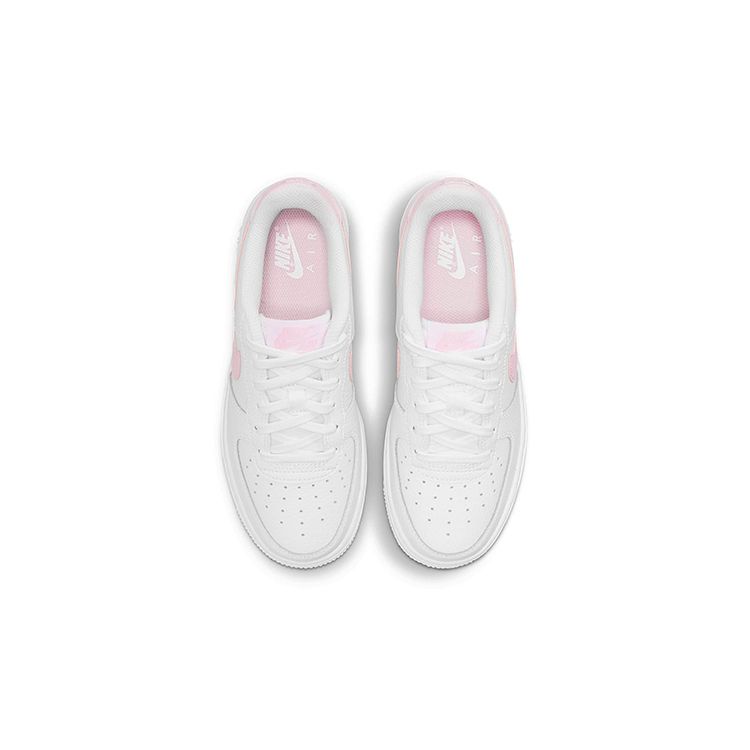 Nike Детские кроссовки Air Force 1 GS Бело-розовые из пеноматериала CT3839-103