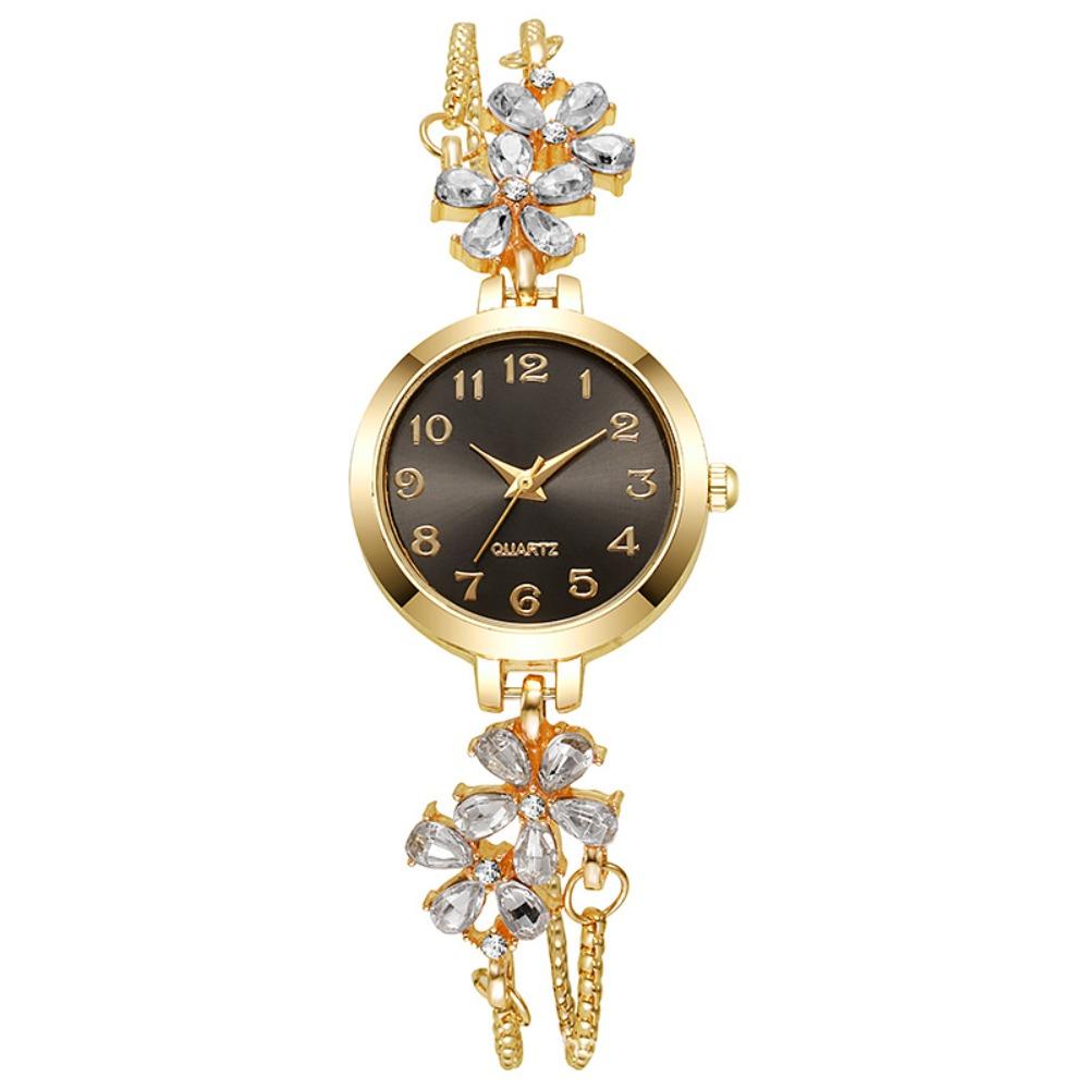 Adjustable Bracelet Watch Quartz Movement Flower Bracelet Watch Women's Quartz Watch  Gift Giving