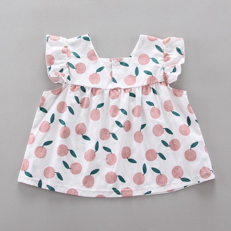 Жилет для девочек, двухсекционная детская одежда, костюм с короткими рукавами