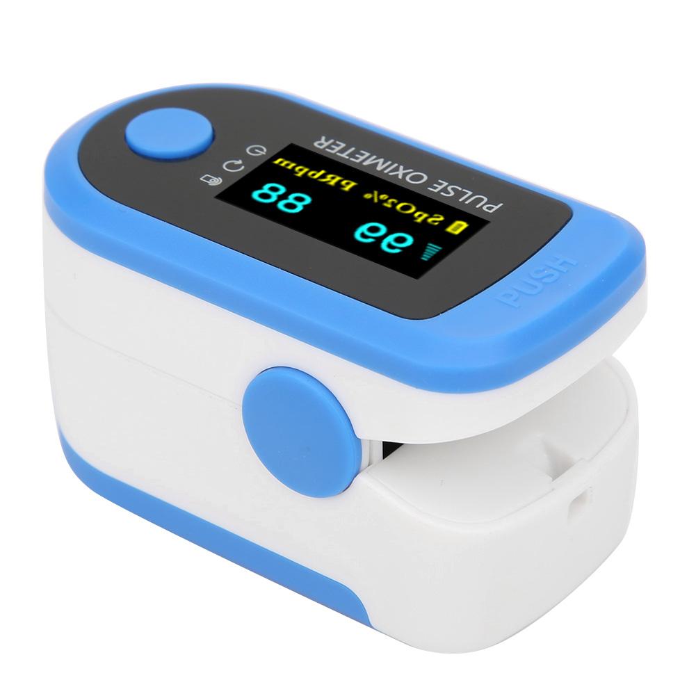 Fingertip Pulse Oximeter SpO2 Tester Blood Oxygen Saturation Meter Portable Battery Powered