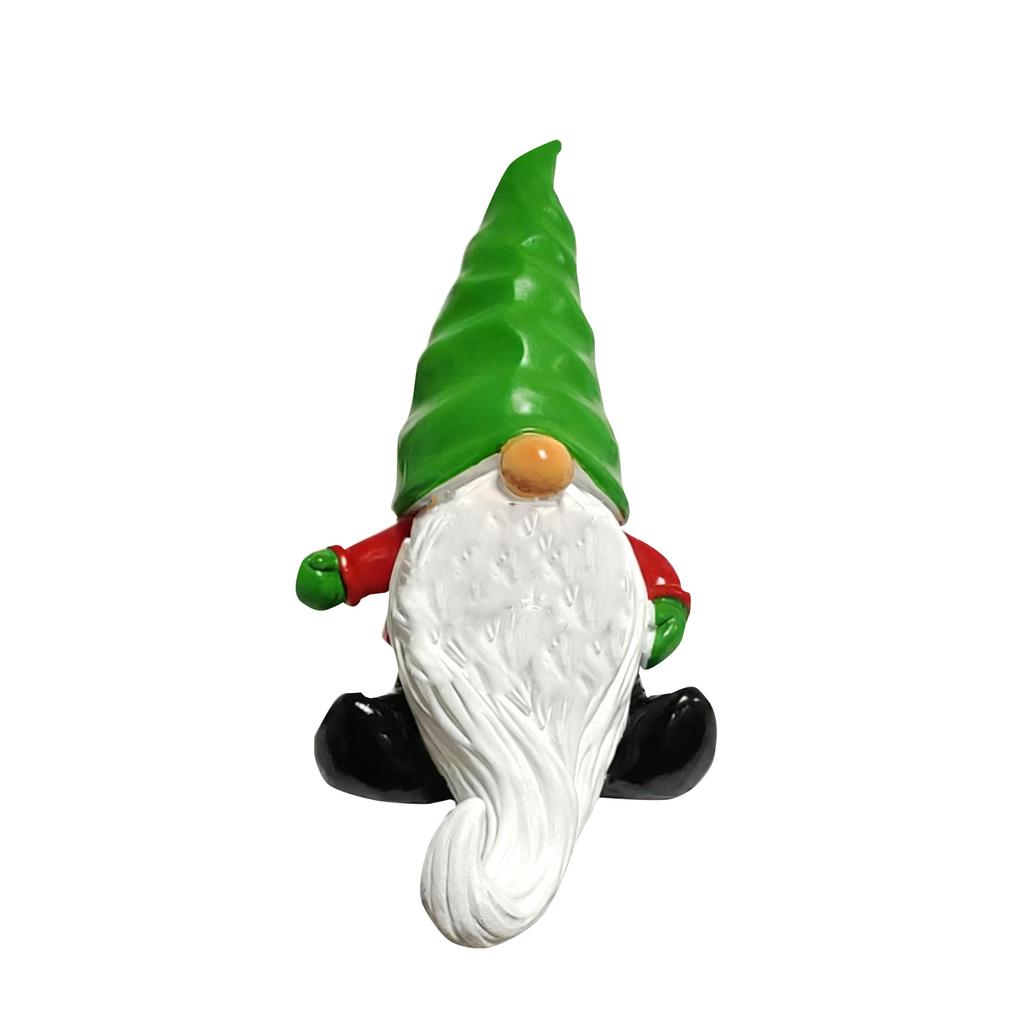 Christmas Dwarf Decorative Ornament, -Bearded Dwarf Hook Desktop Creative Festival Resin Ornament