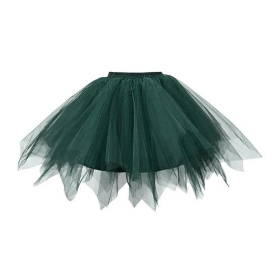 Women Tulle Skirt 50s Tutu Petticoat Elastic Waist Short Ballet Crinoline Petticoat Carnival Costume Underskirt
