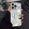 Синий Чехол-Звезда Ракушка для Телефона Для IPhone 16 15 14 13 12 11 Pro Max Матовый Жесткий Задний Чехол Для Iphone 16 Pro 16E Чехол Cover Funda
