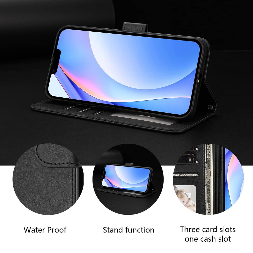 WEFOR RFID Кошелек-чехол для iPhone 17 Air 16 16e 15 Pro Max 16 15 Plus, Чехол-книжка с держателем для кредитных карт для женщин и мужчин