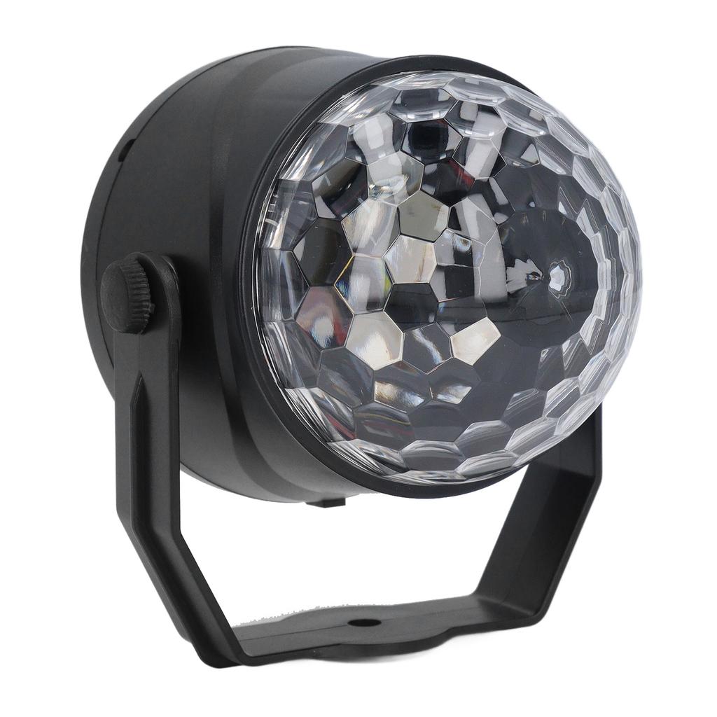 5V Colorful Rotating Stage Light USB 3 Music Activated Modes 7 Colors Voice Control Light Bulb for S