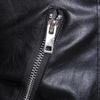 Men's Lapel Zipper Leather Jacket Trend Loose Biker Jacket PU Jacket