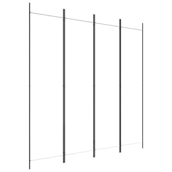 VidaXL Cloison de Séparation 4 Panneaux Séparateur de Pièce Pliable Diviseur Écran d'Intimité Paravent Décoration Salon 350182