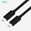 Литьевое формование 16-жильный USB3.2 USB C кабель E Mark Чип 60 Вт 5 А Быстрая зарядка 10 Гбит/с Type C на C Кабель для передачи данных для Android