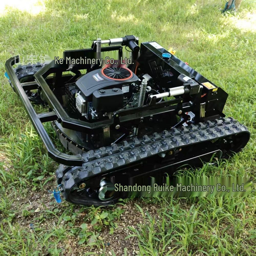 Crawler Remote-Control Weeder: Tank-Type Lawn Mower for Home Orchard and Land Clearing