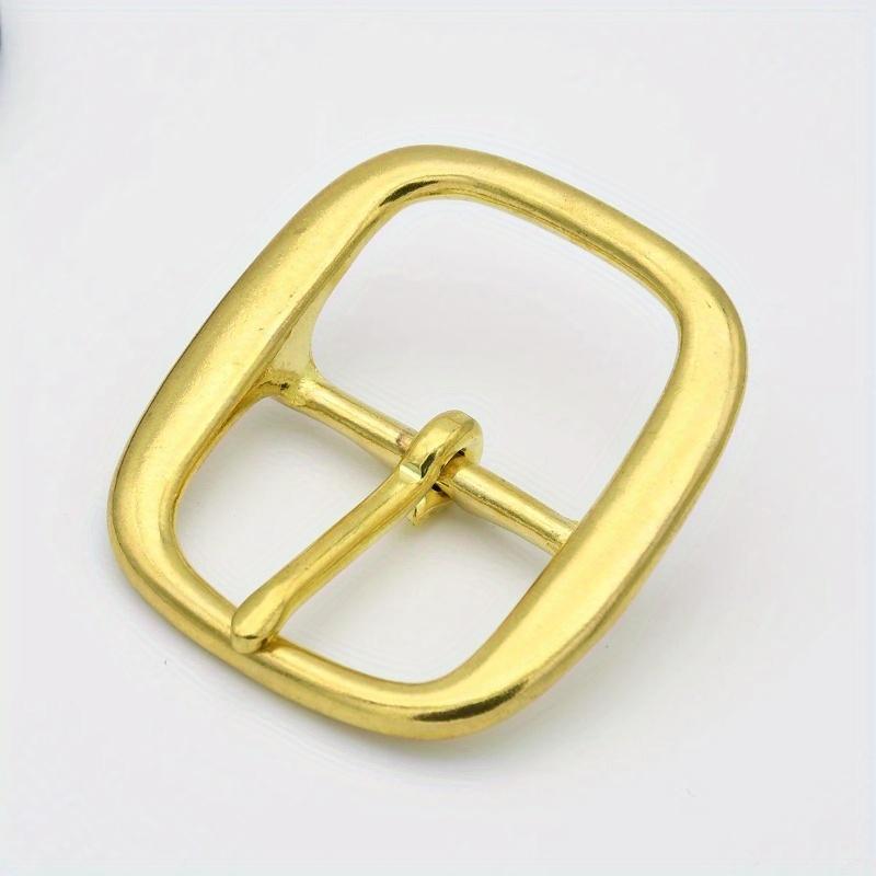 Brass Tri Glide Belt Buckle Middle Center Bar Buckle Single Pin Oval for Leather Craft Bag Strap Horse Bridle Halter Harness