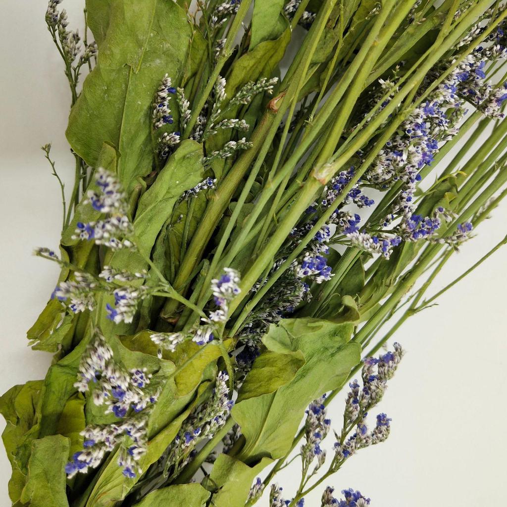 Natural Dried Love-in-a-Mist Flower Bouquets with Grass for Home Décor