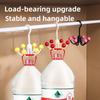 Patented 360-Degree Rotating Six-Claw Hook Household Clothing Hanger for Pajamas Intimates Hats-Plastic Storage Sling