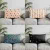 Home Decor Merry Christmas Snowflake Pillow Suitable For Sofa Bedroom Car Pillow Cover Cushion Rectangular Back Cushion