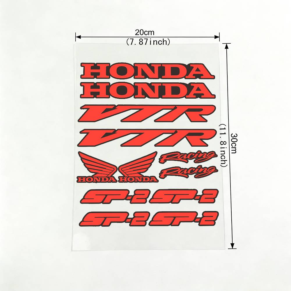 For HONDA VPR SP2 18 Colors Reflective Motorcycle Stickers Waterproof Vinyl Decals For Motorbike Helmet Fuel Tank Bike