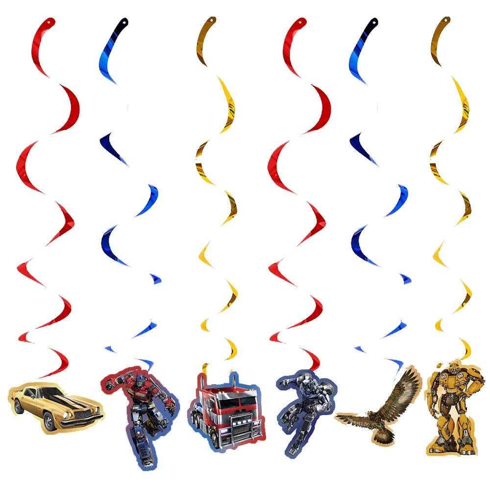 Новое поступление Товары для вечеринки в стиле Трансформеров Украсьте свою вечеринку пластиковыми тарелками, бумажными салфетками и скатертью