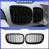 New Look Car Grille Grill Front Kidney Glossy 2 Line Double Slat For BMW X5 E70 2007-2013 X6 E71 E72 2008-2014 Car Accessories