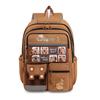 Backpack Childrens Nylon Featuring Capybara Cartoon Pattern Classroom School Bag