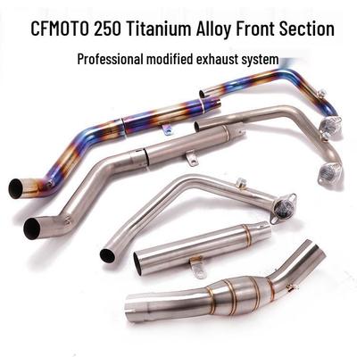 Передний выхлоп из титанового сплава CFMOTO 250NK для модификации бокового противодавления