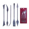 Инструменты для ручной резьбы по керамике: Набор из 5 двухсторонних ножей для скульптуры из металлической глины