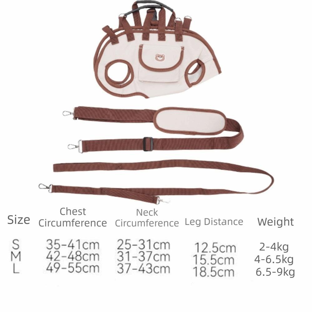 Adjustable Strap Dog Lift Harness Portable Pet Carrier Durable Dog Carry Sling  Small Dogs