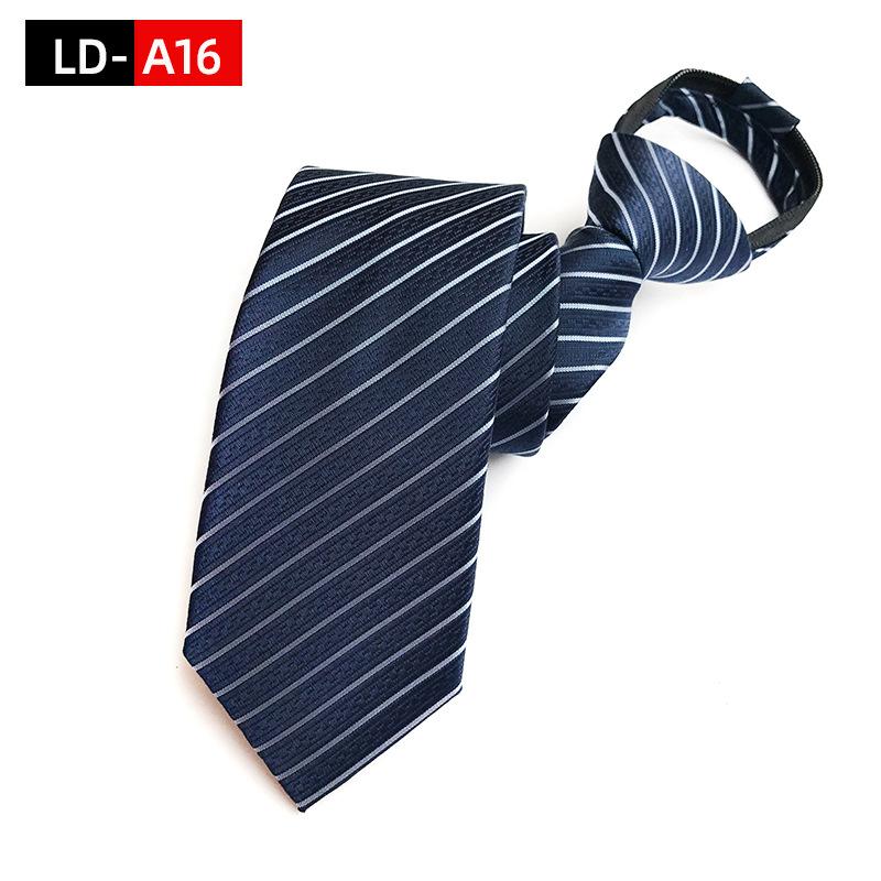 Мужской деловой галстук 8 см, галстук на молнии, ленивый свободный узел, западные украшения