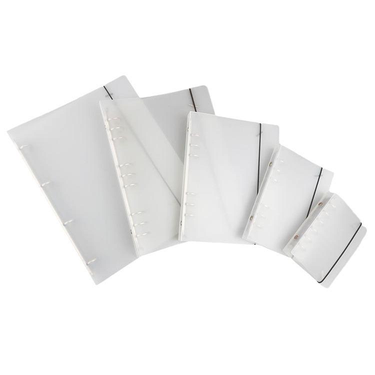 Креативный матовый А4 планер на кольцах с полупрозрачной ПП-пружиной