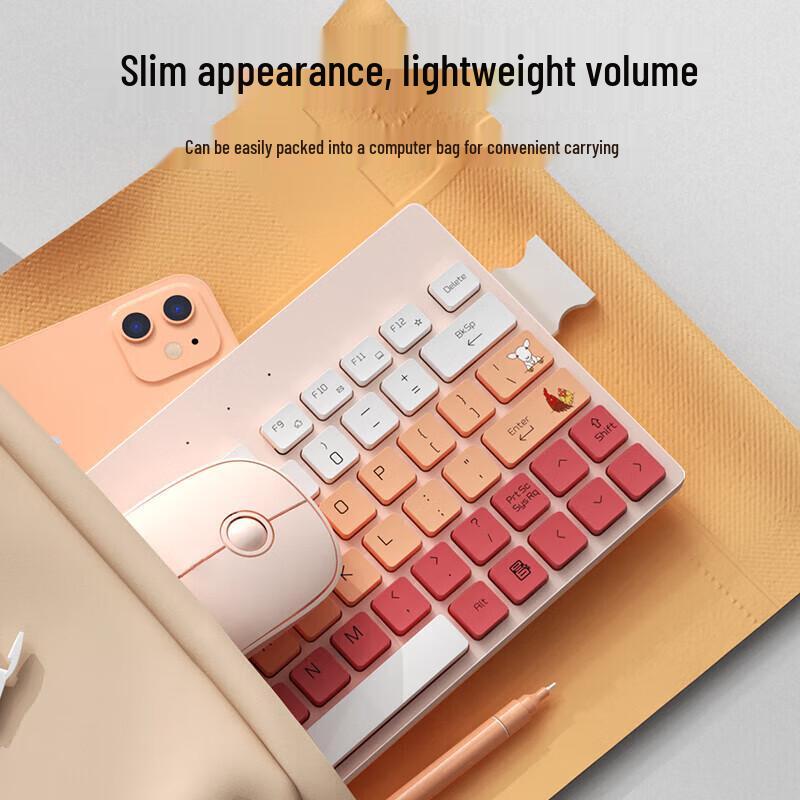 Fude G1501 Cartoon Wireless Keyboard and Mouse Combo