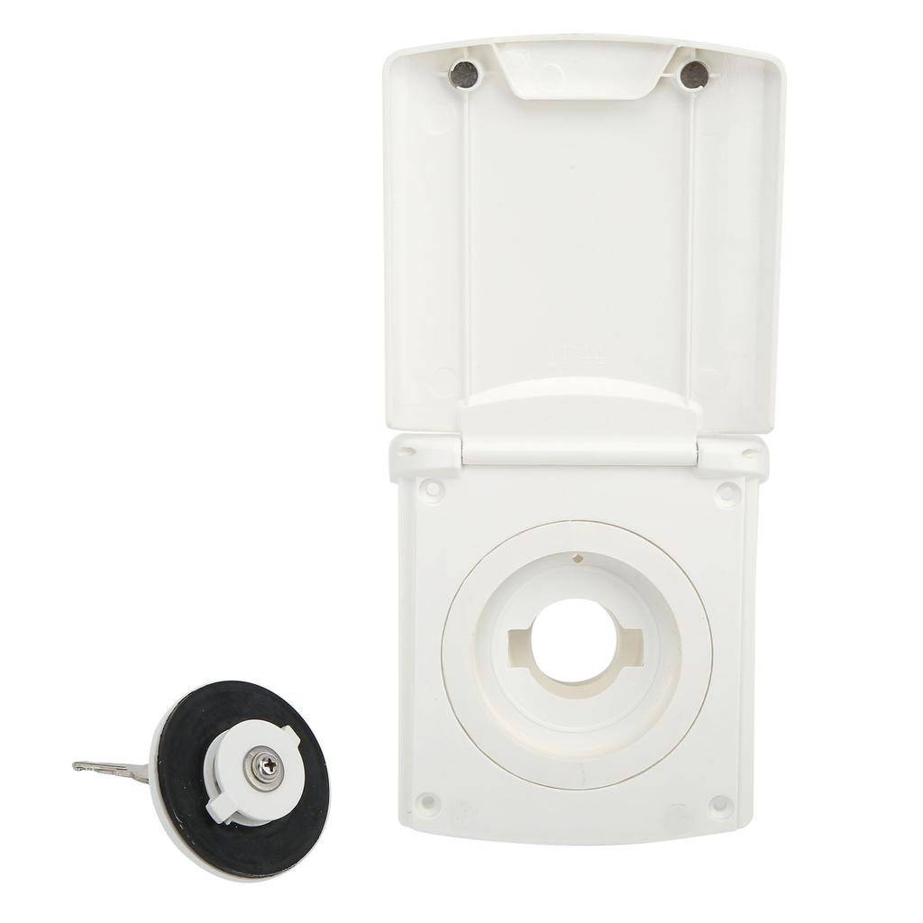 Gravity Fresh Water Inlet Filler with 2 Keys Lockable IP44 Fill Hatch Inlet Filter for RV Boat Campe