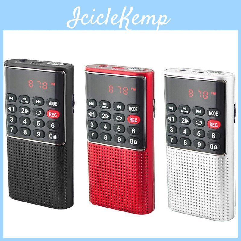 Портативное беспроводное радио FM Мини-динамик MP3-плеер с поддержкой записи Громкая связь Карта TF USB Воспроизведение через наушники